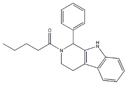 1-[1-Phenyl-3,4-dihydro-1H-pyrido[3,4-b]indol-2(9H)-yl]pentan-1-one 334939-35-4
